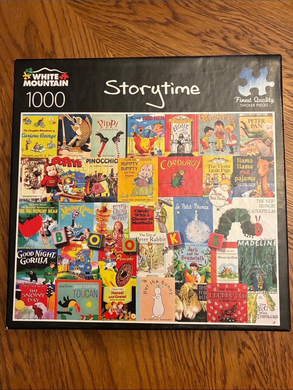 White Mountain Storytime Jigsaw Puzzle - Book Cover Collage: Missing 5 Pieces